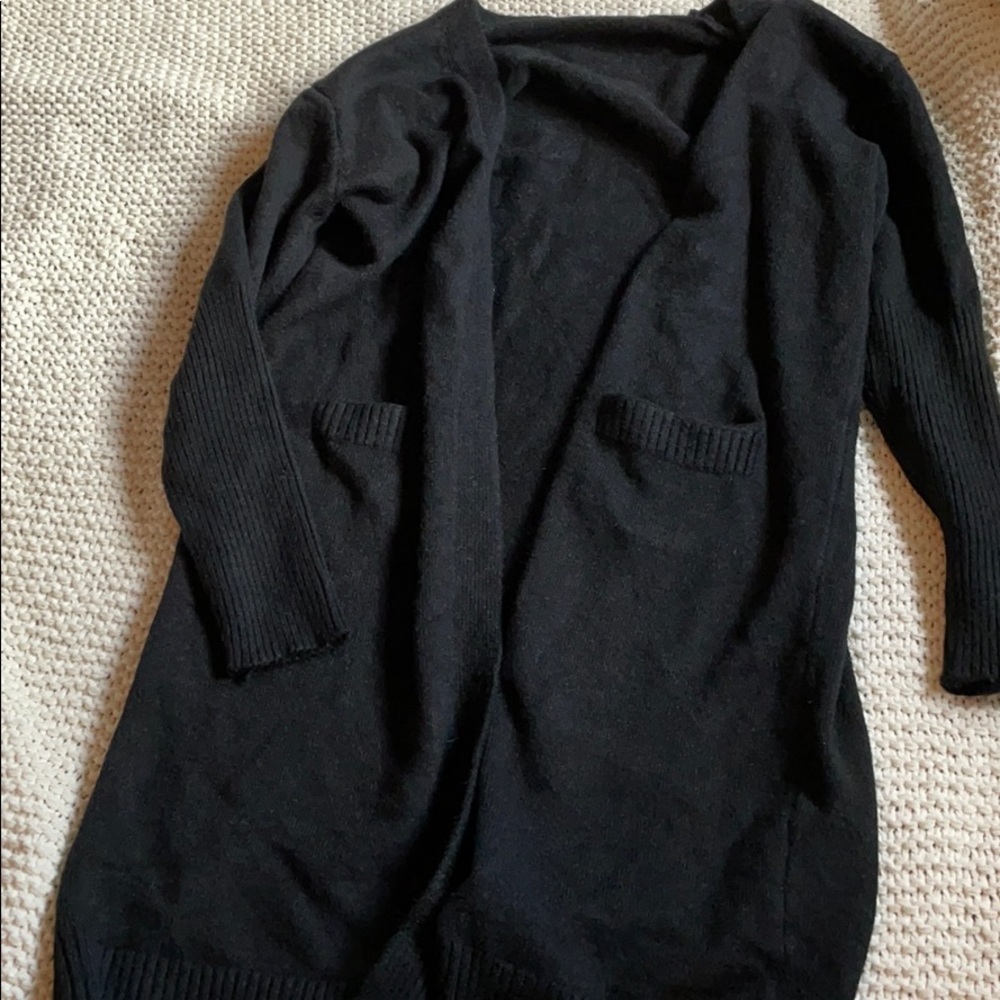 Black cardigan